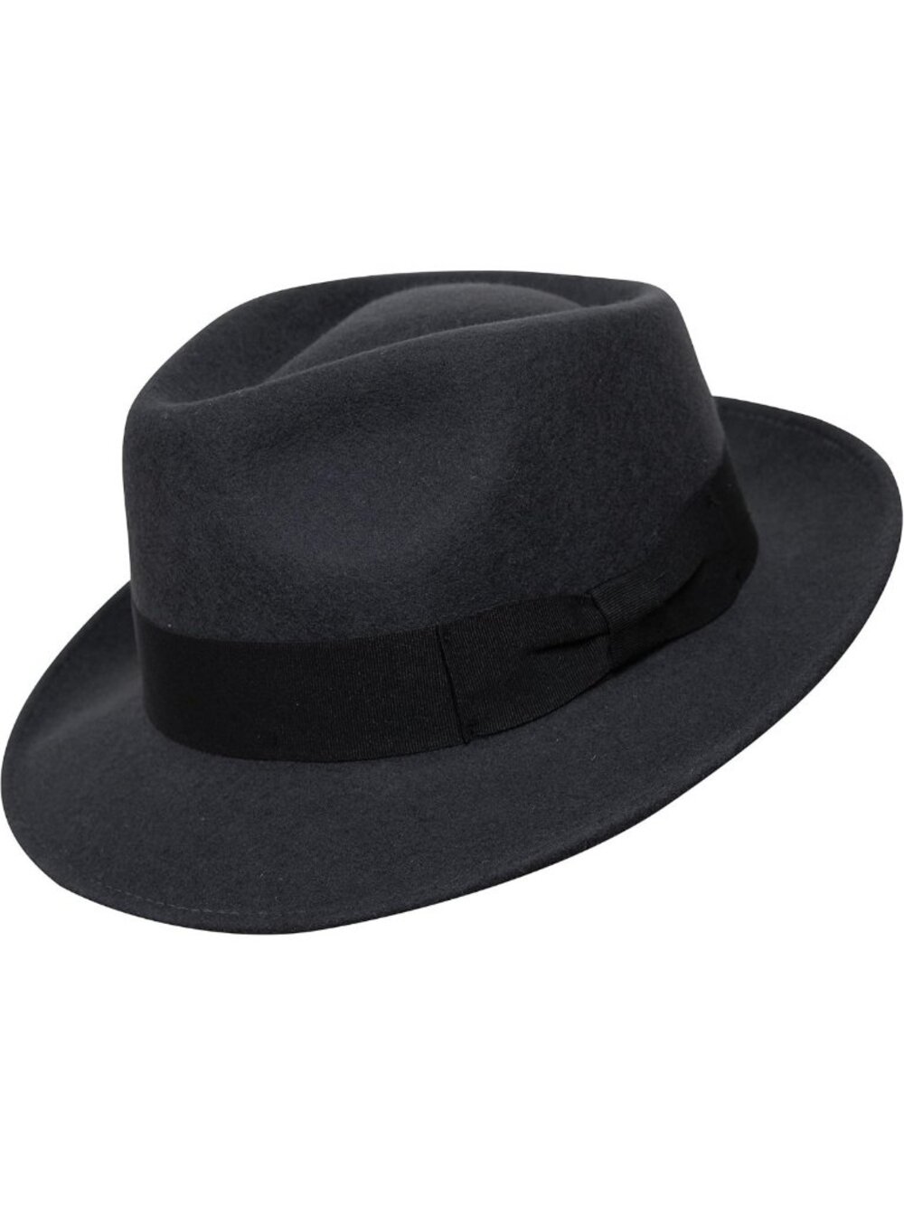 Stylish Teardrop Fedora Hat - 100% Wool Felt, Crushable, Water Resistant, Unisex